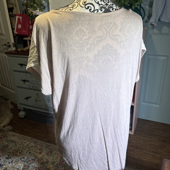 Crosby Sequined Top Sz‎ Xl Beige Or Blush - Picture 6 of 8
